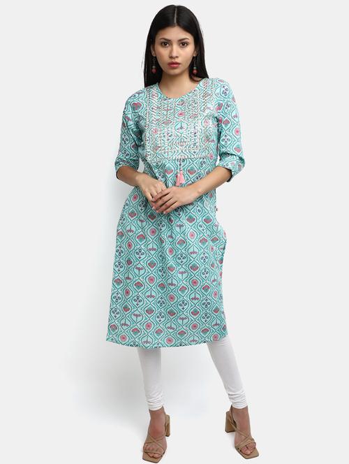 women's straight kurta - 19905026 - Standard Image - 0