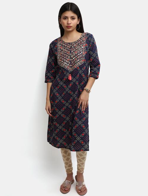 women's straight kurta - 19905030 - Standard Image - 0