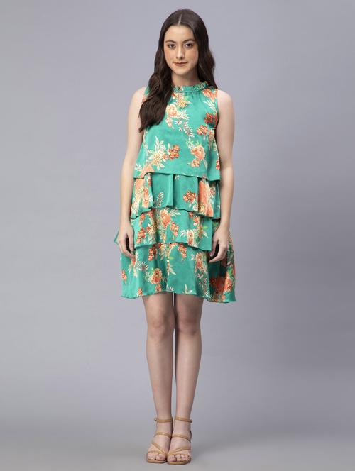 women's layered floral dress - 19905839 - Standard Image - 0