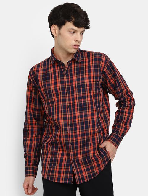 mens checks casual shirt - 19905958 - Standard Image - 0