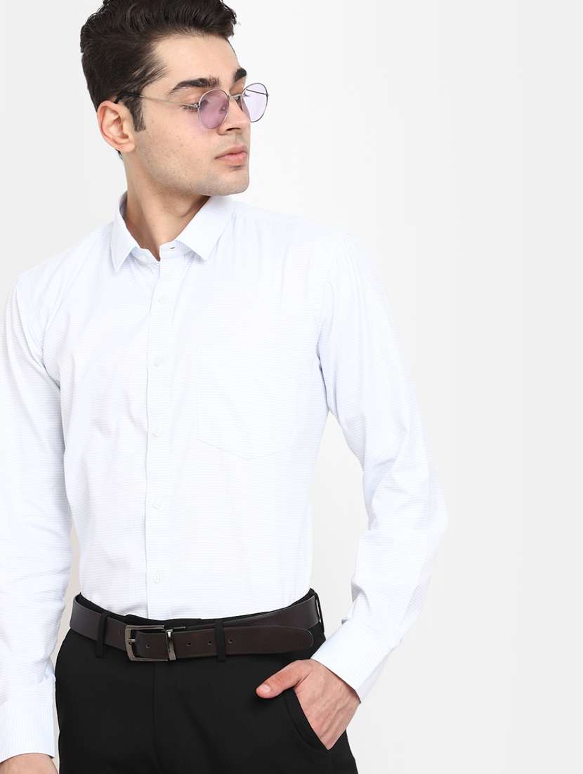 mens self design formal shirt - 19906111 -  Standard Image - 1