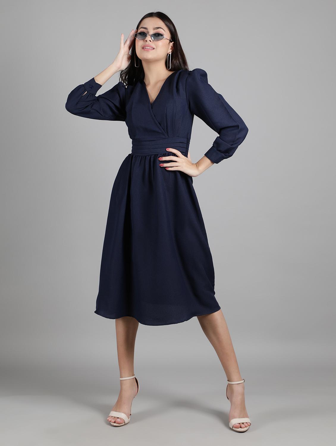 women's solid dress - 19906247 - Standard Image - 4