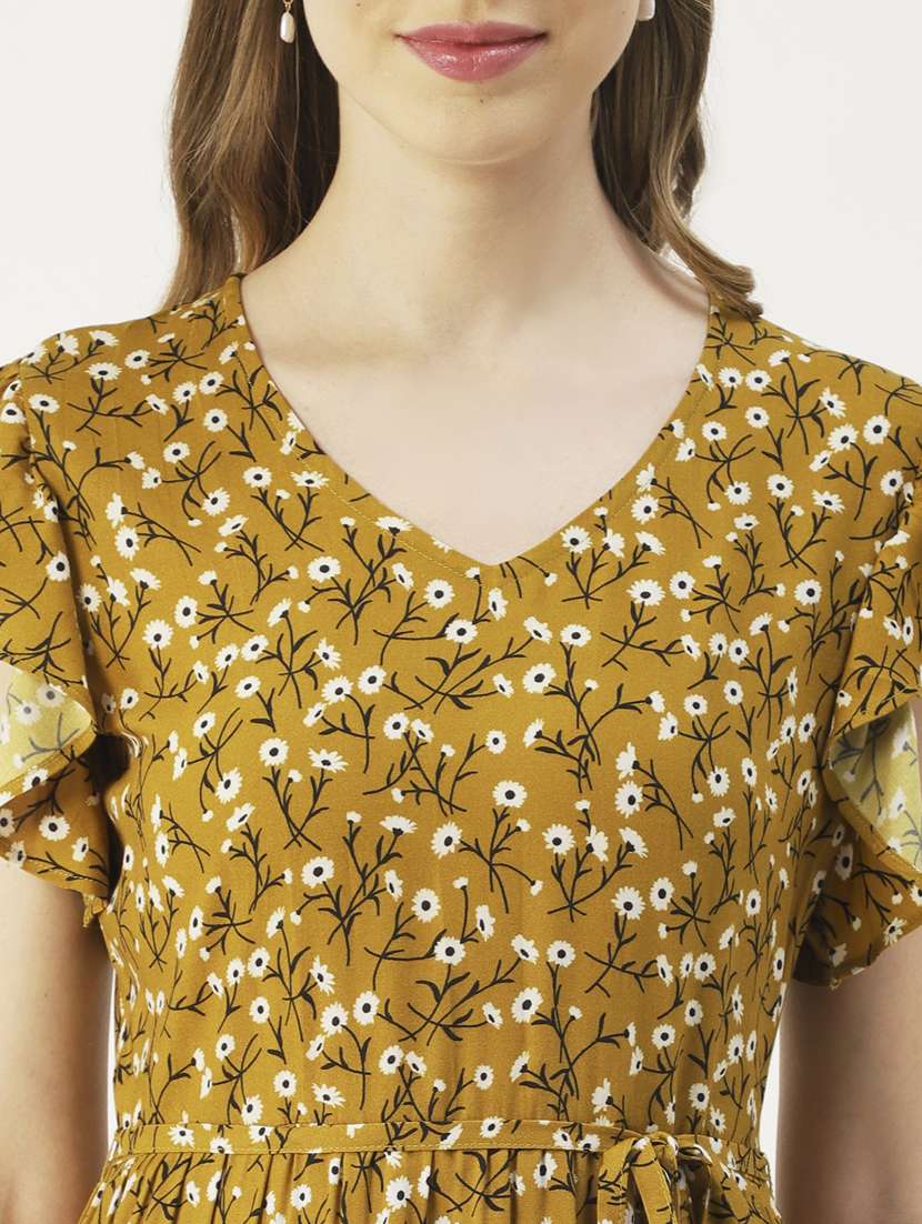 women's wrap floral dress - 19907139 - Standard Image - 4