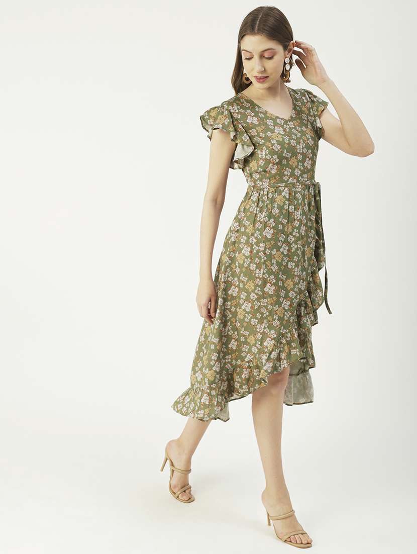 women's high low floral dress - 19907141 -  Standard Image - 1