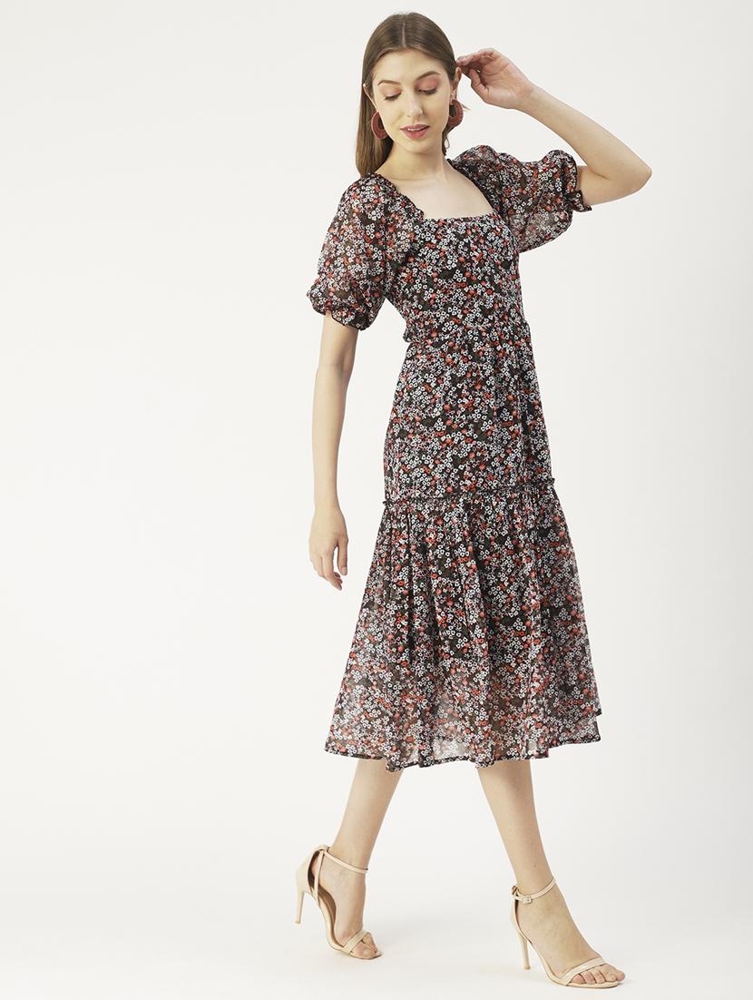 women's tiered dress floral dress - 19907146 - Standard Image - 1