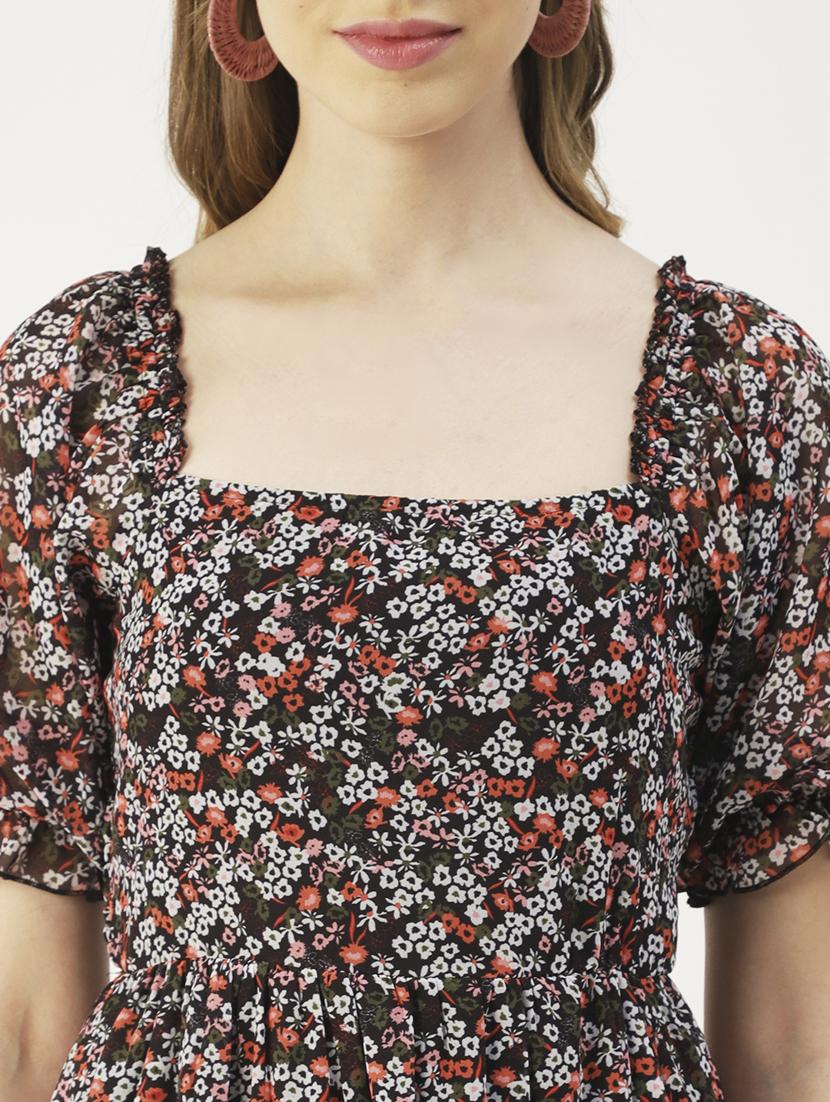 women's tiered dress floral dress - 19907146 - Standard Image - 4