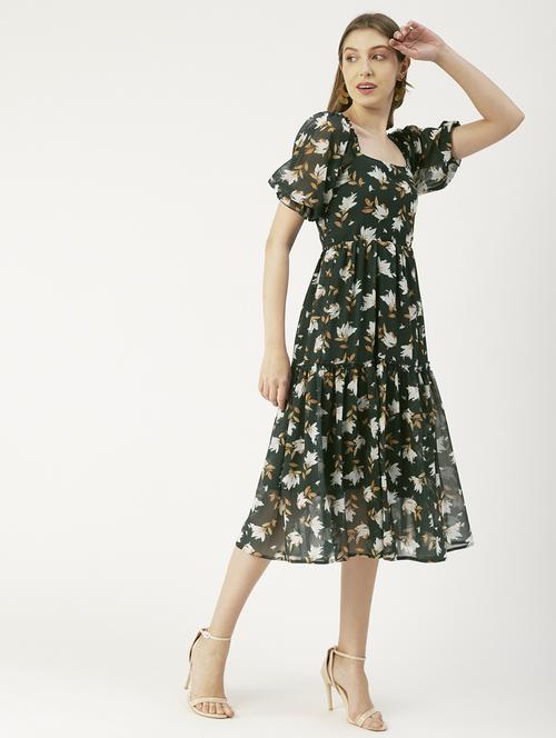 women's tiered dress floral dress - 19907147 - Standard Image - 0