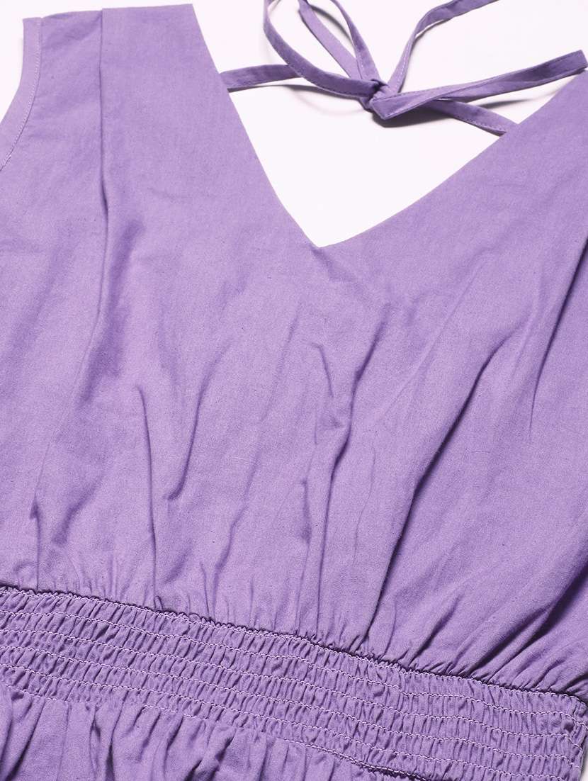 women's tiered dress solid dress - 19907160 -  Standard Image - 4