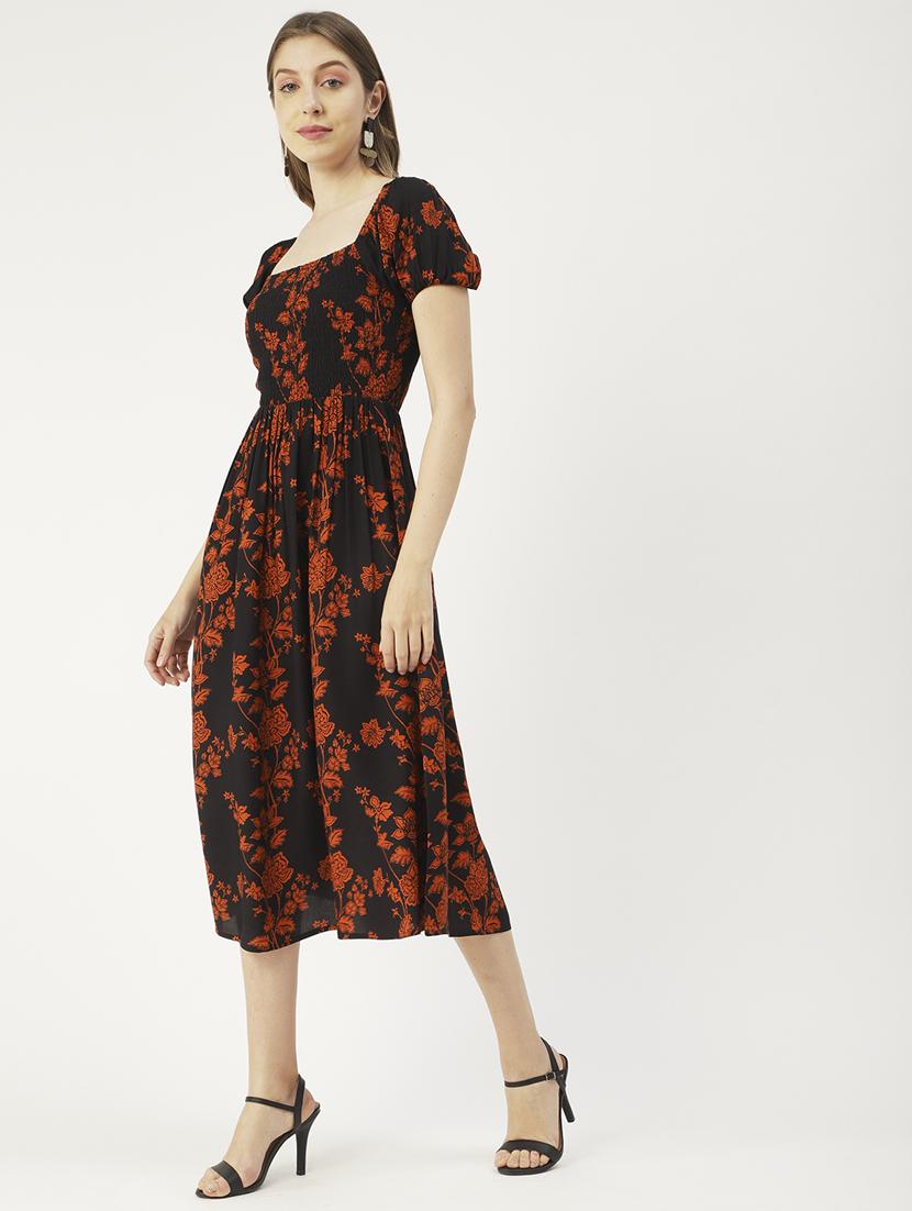 women's fit & flare floral dress - 19907167 -  Standard Image - 1