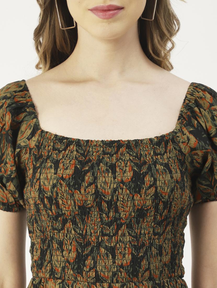 women's fit & flare floral dress - 19907169 - Standard Image - 4