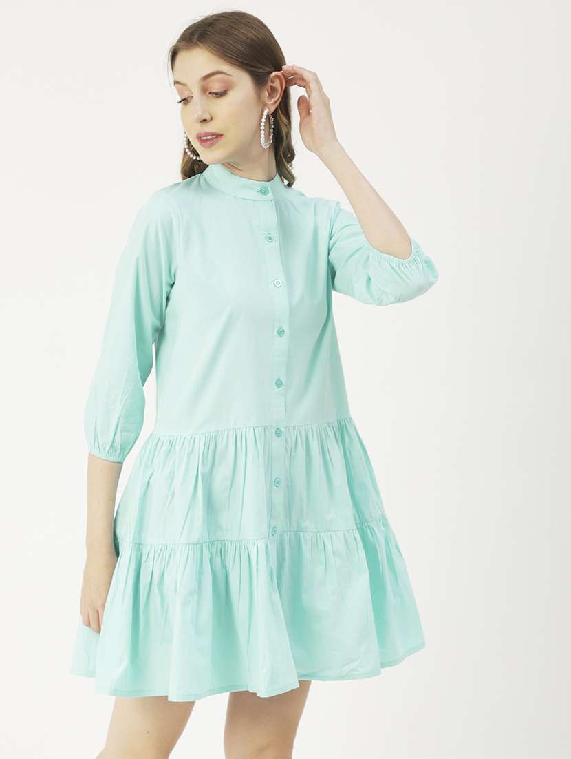 women's tiered dress solid dress - 19907177 -  Zoom Image - 0