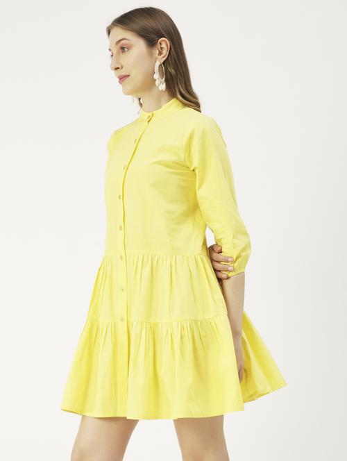 women's tiered dress solid dress - 19907178 -  Standard Image - 0