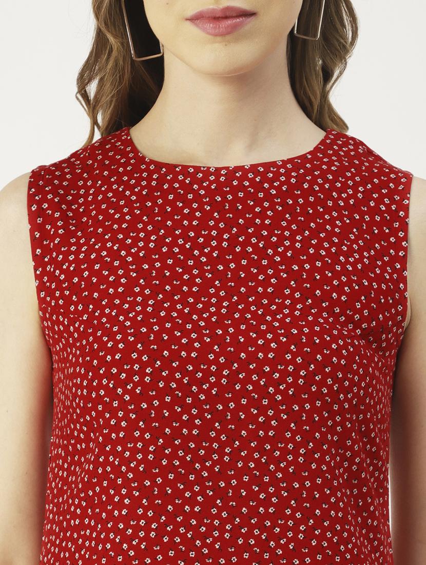 women's tiered dress micro print dress - 19907188 - Standard Image - 4