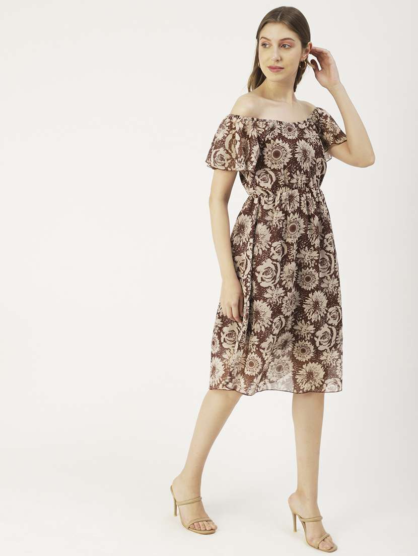 women's fit & flare floral dress