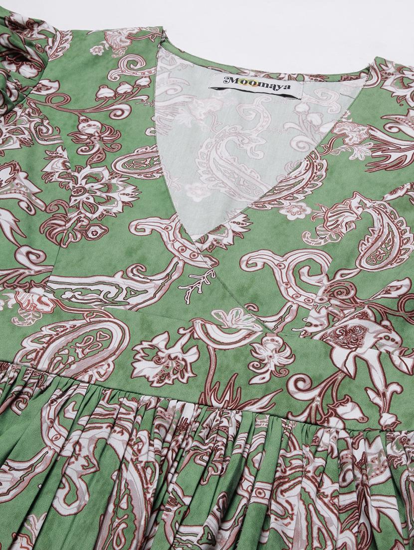 women's fit & flare paisley dress - 19907202 - Standard Image - 4