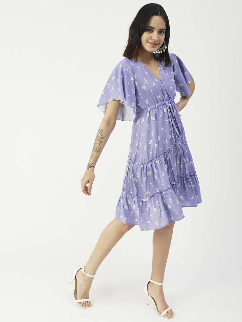 women's tiered dress floral dress - 19907222 -  Standard Image - 1
