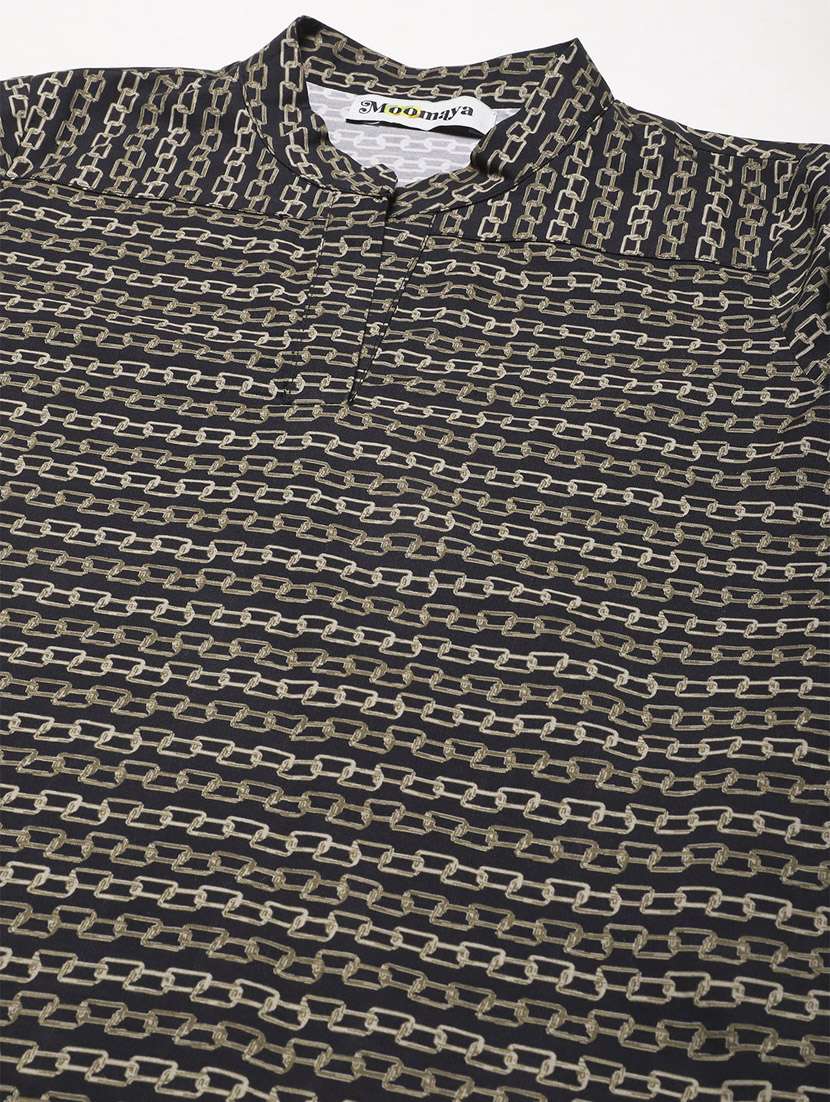 women's straight mandarin neck top - 19907286 -  Standard Image - 4