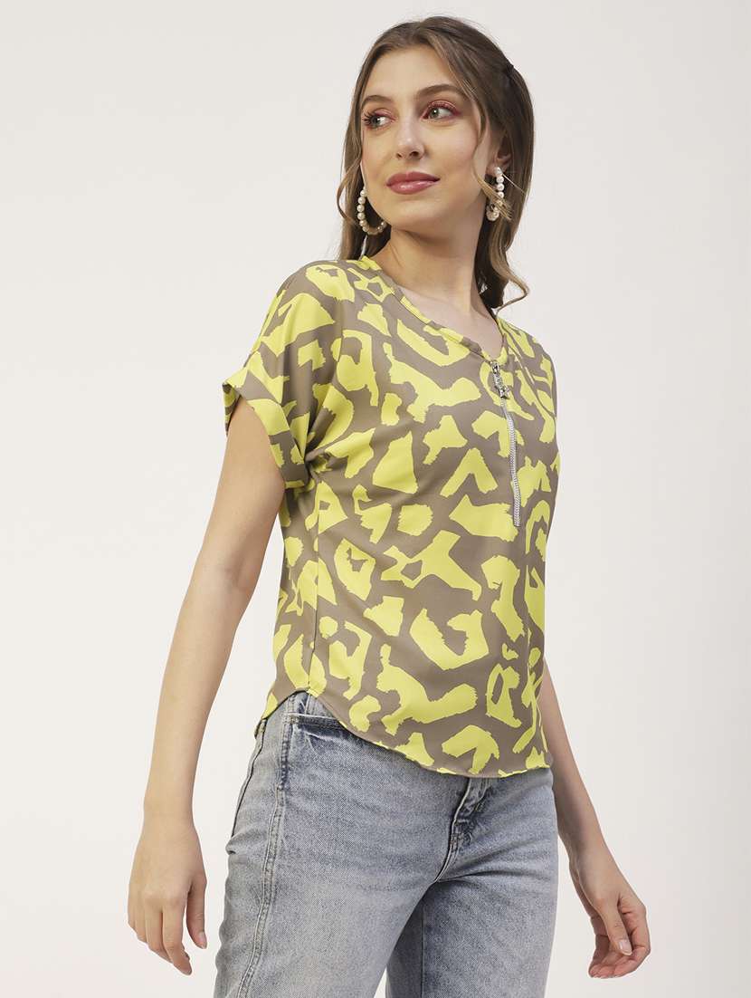 women's straight round neck top - 19907291 -  Standard Image - 1