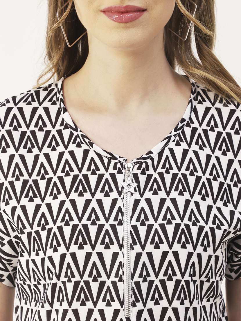 women's straight round neck top - 19907292 -  Standard Image - 4