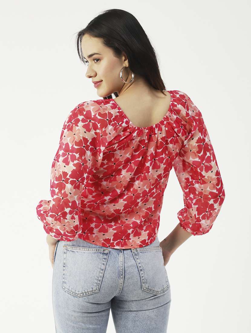 women's straight round neck top - 19907329 -  Standard Image - 1