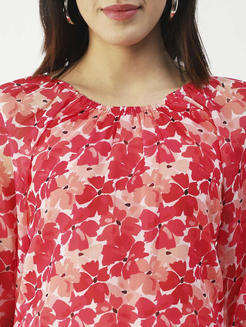 women's straight round neck top - 19907329 -  Standard Image - 4