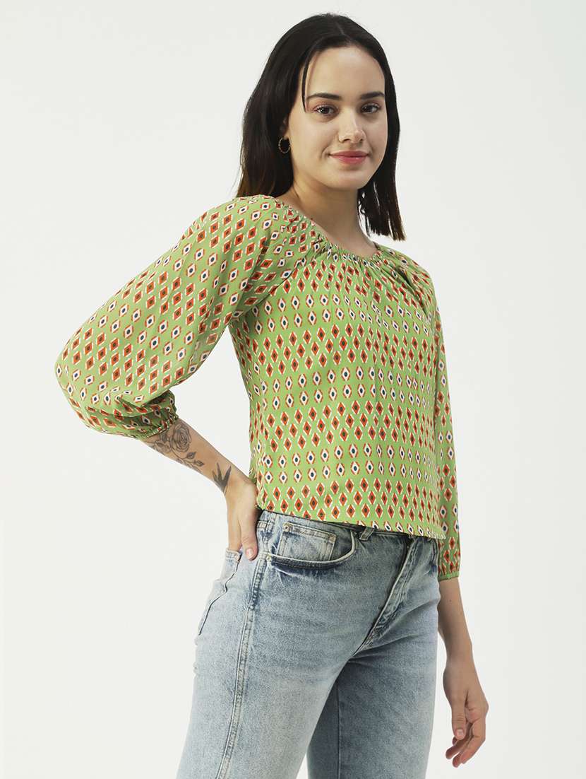 women's straight round neck top - 19907330 -  Standard Image - 1