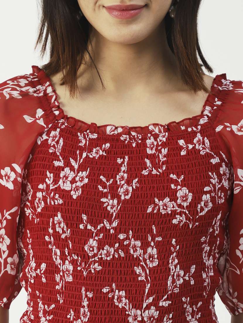 women's crop round neck top - 19907336 -  Standard Image - 4