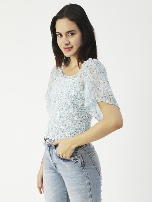 women's crop square neck top - 19907337 -  Standard Image - 0
