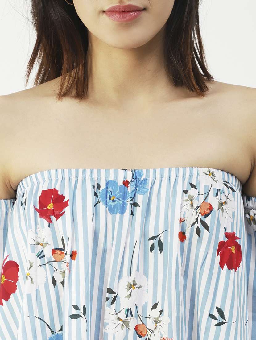 women's crop off shoulder top - 19907353 -  Standard Image - 4