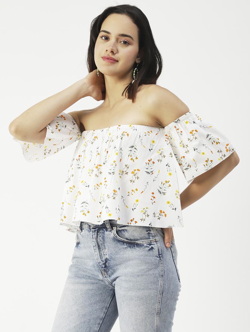 women's crop off shoulder top - 19907354 -  Zoom Image - 0
