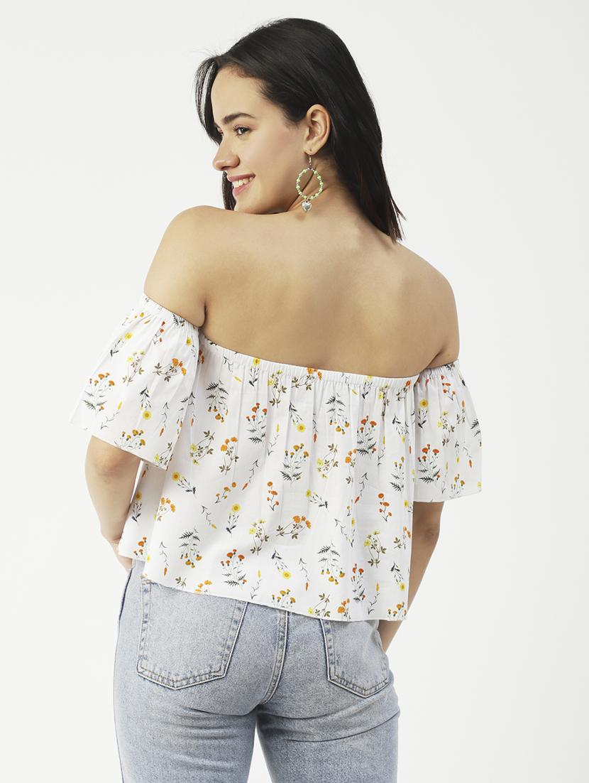women's crop off shoulder top - 19907354 -  Standard Image - 1