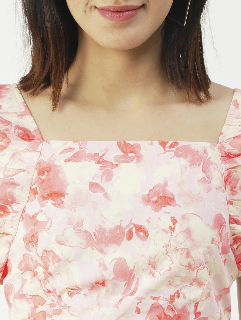 women's crop square neck top - 19907381 - Standard Image - 4