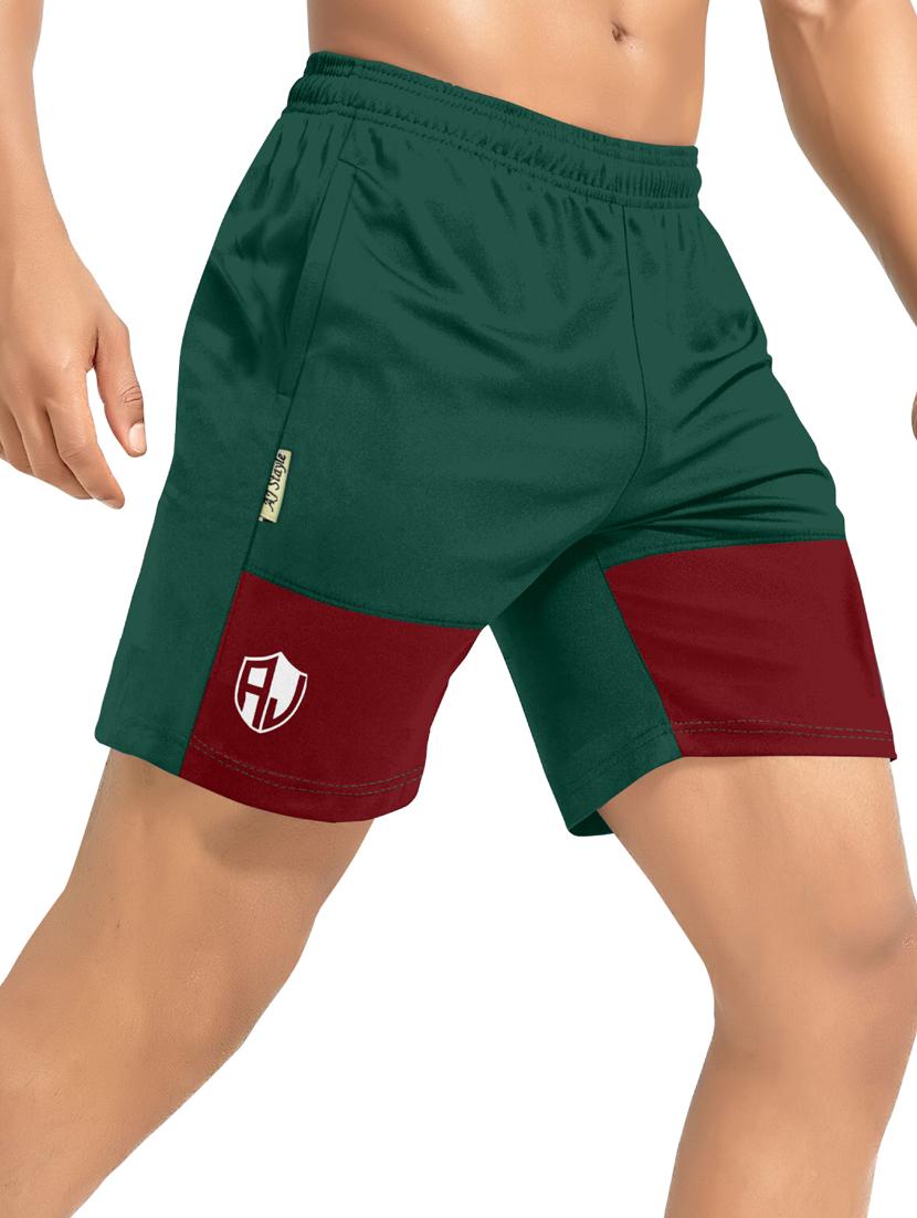 men color block cotton shorts - 19907545 - Standard Image - 1