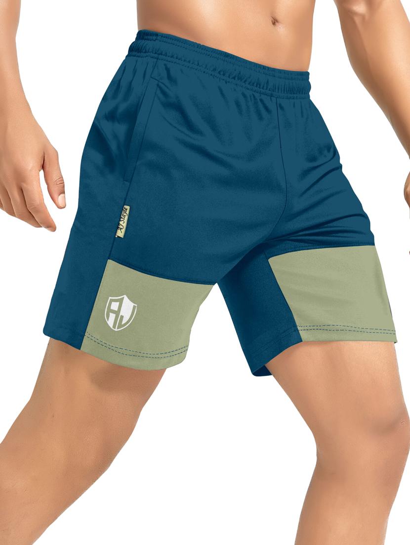 men color block cotton shorts - 19907551 - Standard Image - 1