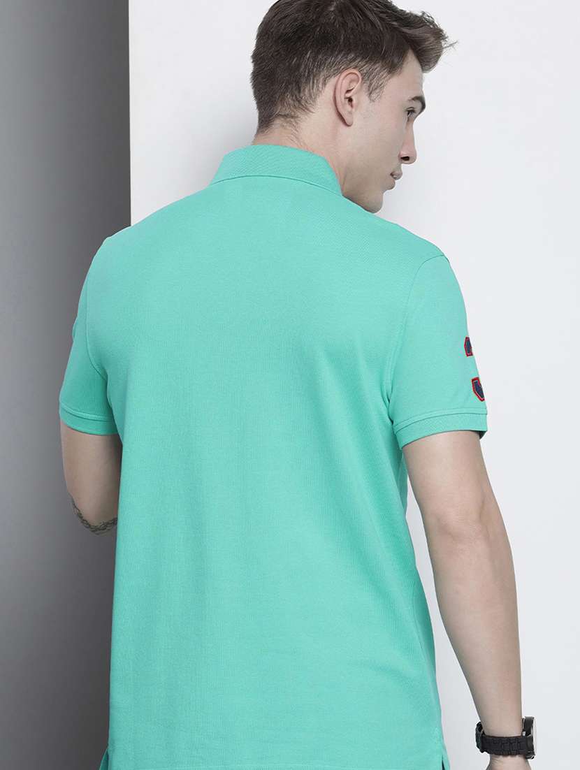 solids polo neck t- shirt - 19907703 -  Standard Image - 1