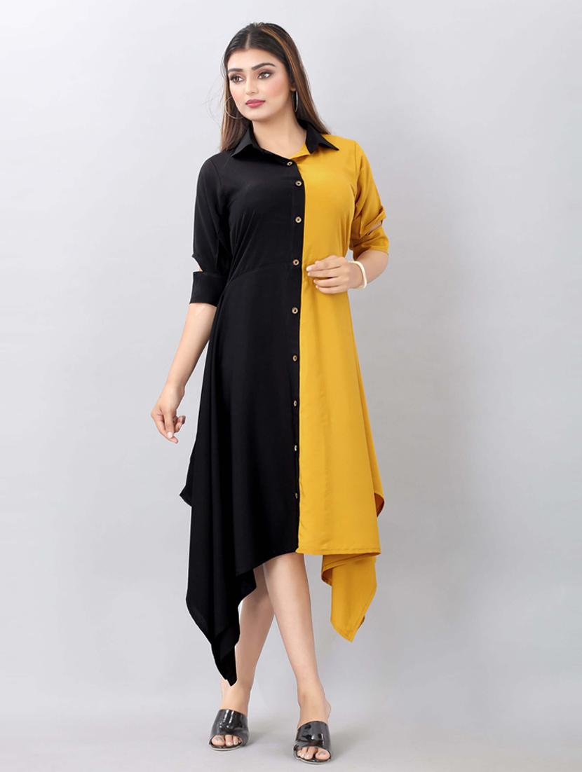 color block asymmetric dress - 19908125 -  Standard Image - 1
