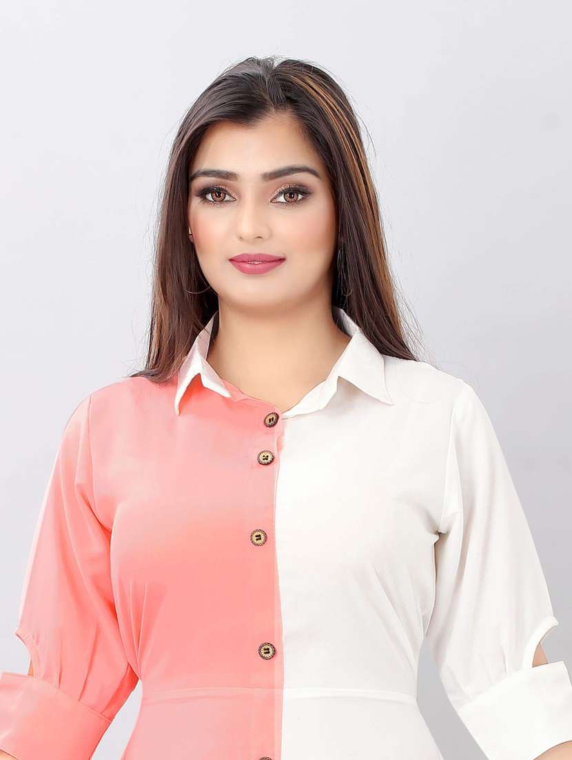 color block asymmetric dress - 19908133 -  Standard Image - 4