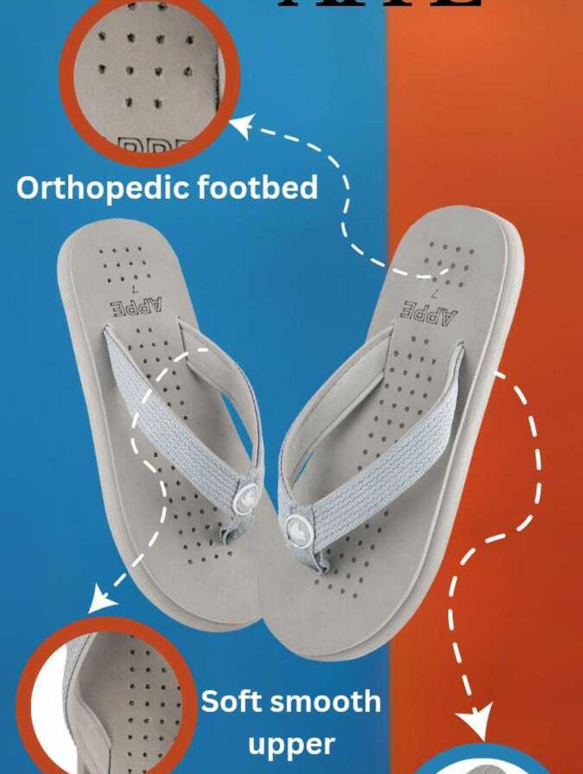 grey solid slipper - 19908221 - Standard Image - 4