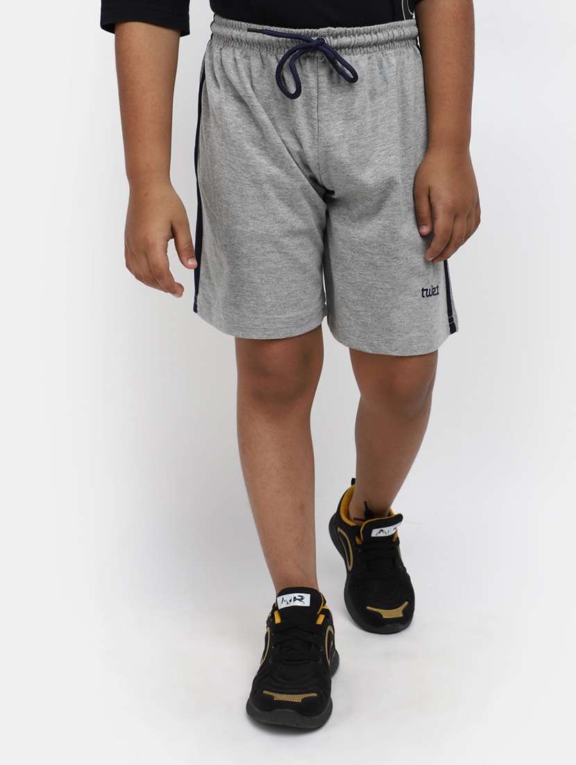 boys solid grey three fourth
