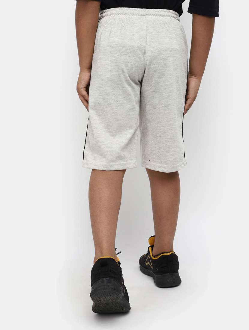 boys solid grey three fourth - 19908353 - Standard Image - 1