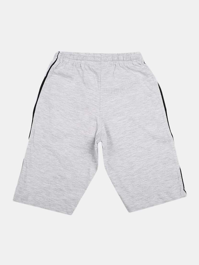 boys solid grey shorts - 19908354 - Standard Image - 1