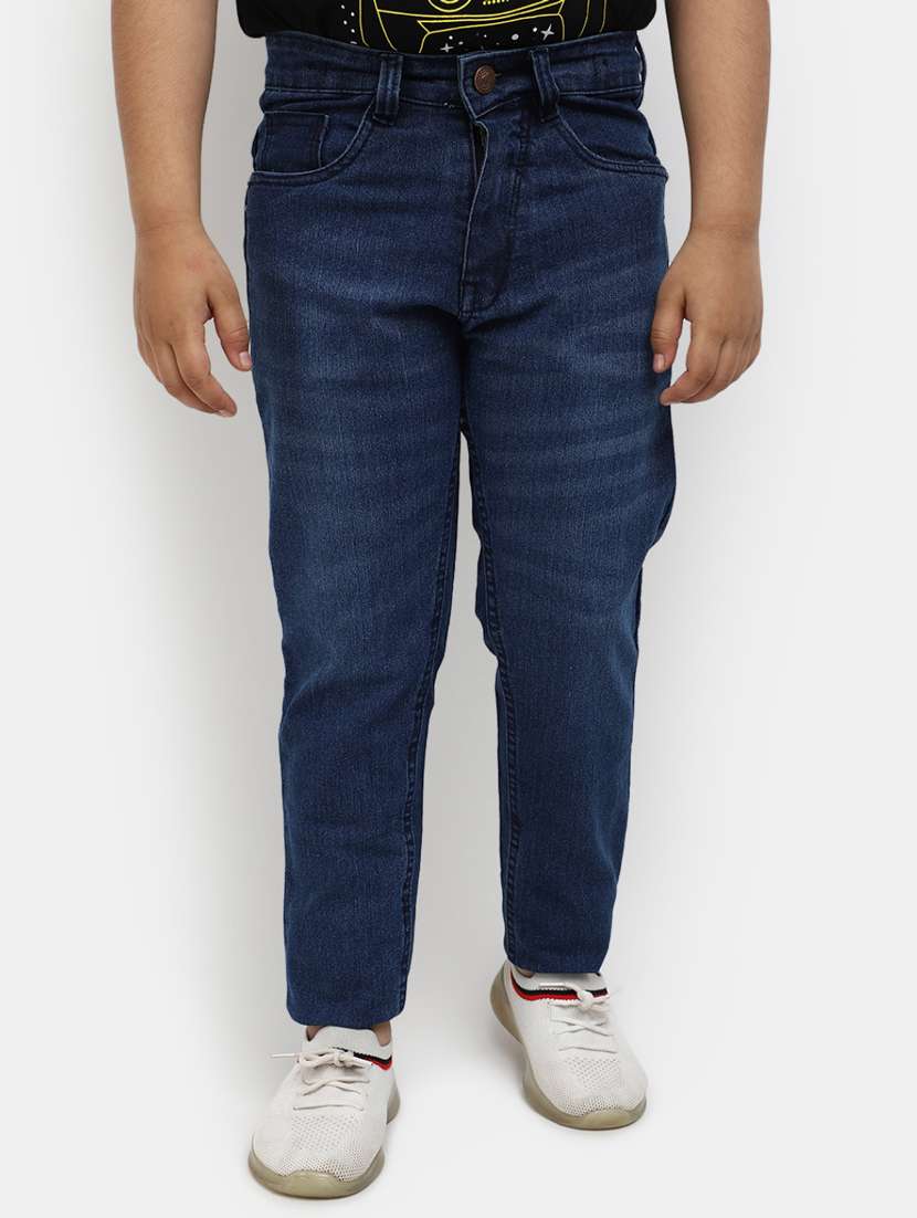 boy's plain slim fit jeans
