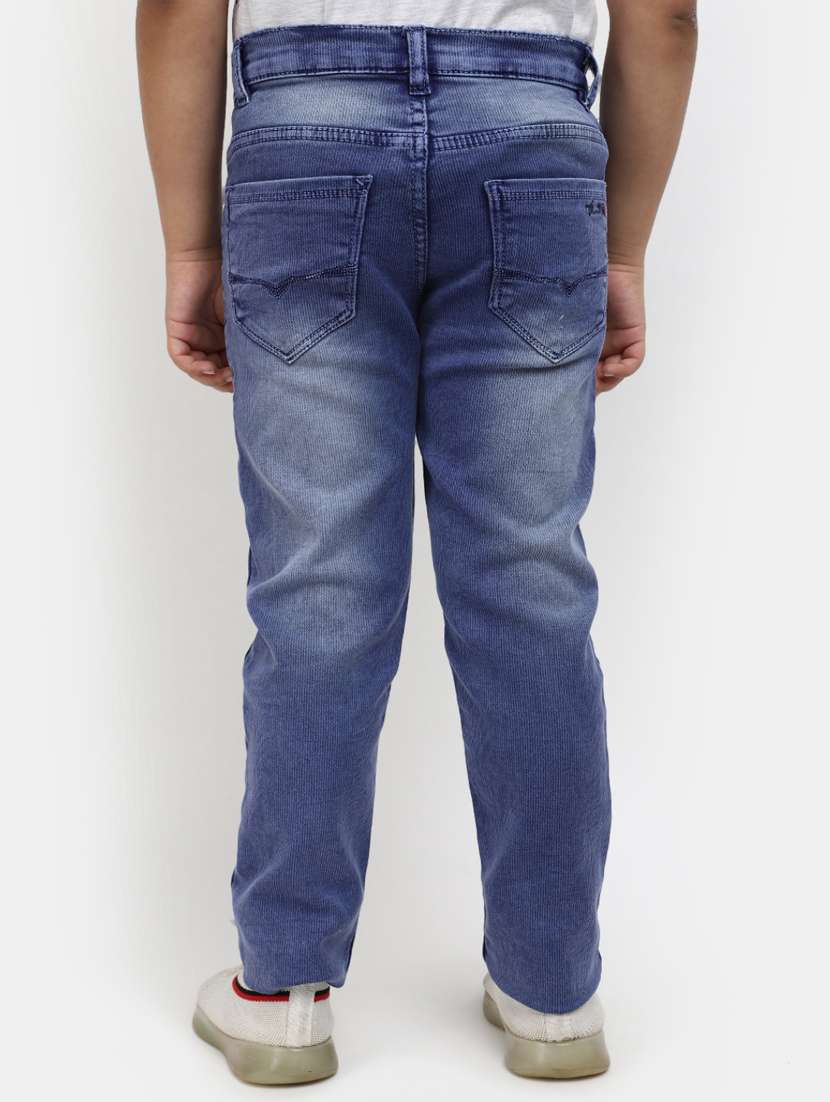 boy's plain slim fit jeans - 19908395 -  Standard Image - 1