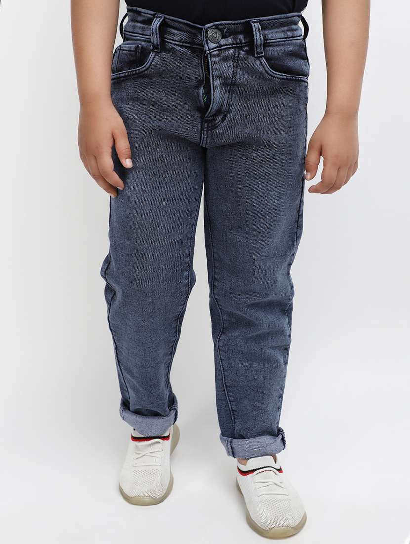 boy's plain slim fit jeans