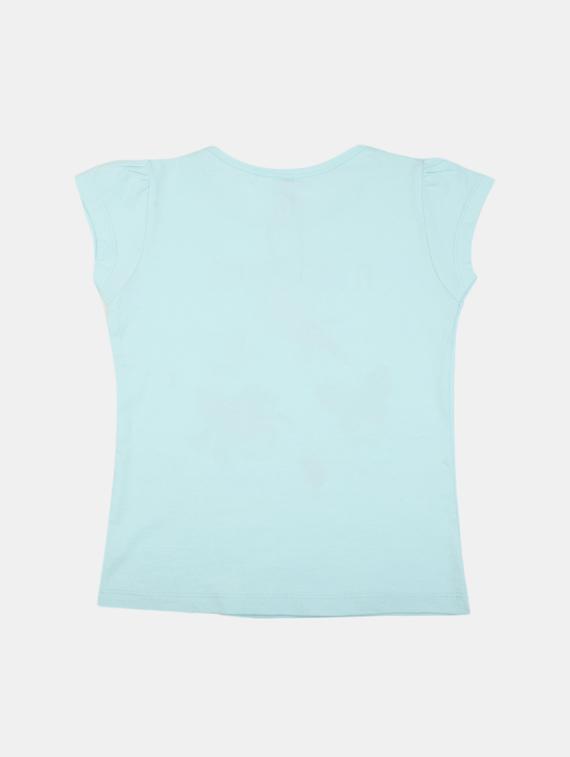 girls printed round neck regular tee - 19908616 -  Standard Image - 1