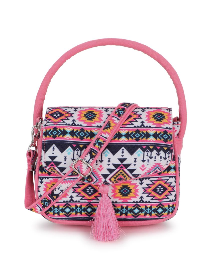 pink canvas handbag - 19910253 -  Zoom Image - 0