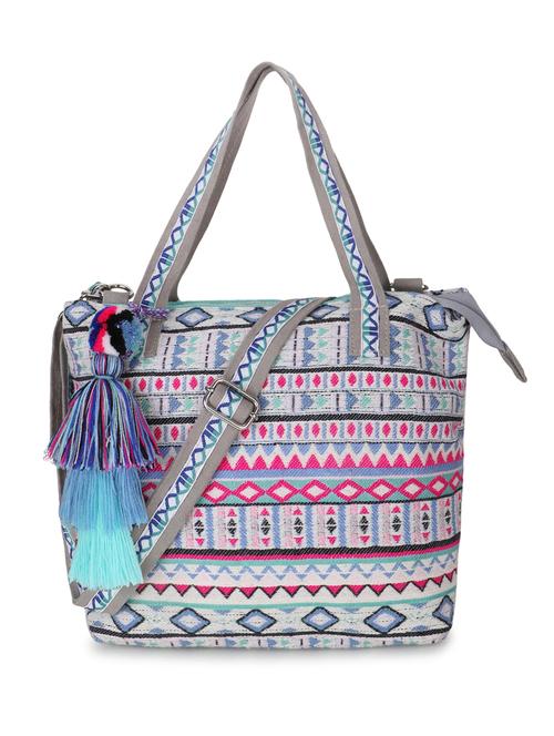 grey cotton handbag - 19910254 -  Standard Image - 0