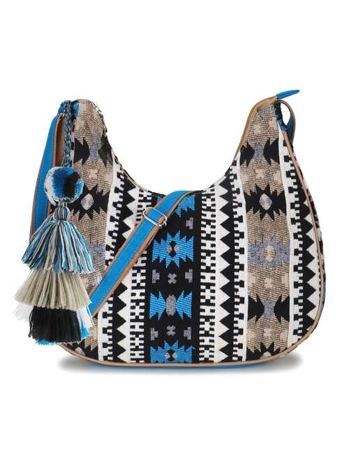 beige canvas sling bag - 19910267 - Standard Image - 0