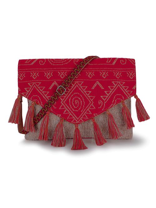 beige cotton sling bag - 19910270 - Standard Image - 0