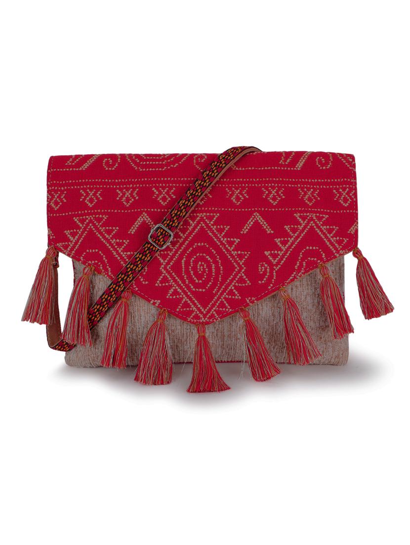 beige cotton sling bag - 19910270 - Zoom Image - 0